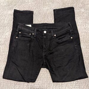 Levi's Premium 512 men's 31x30 black slim taper skinny denim jeans